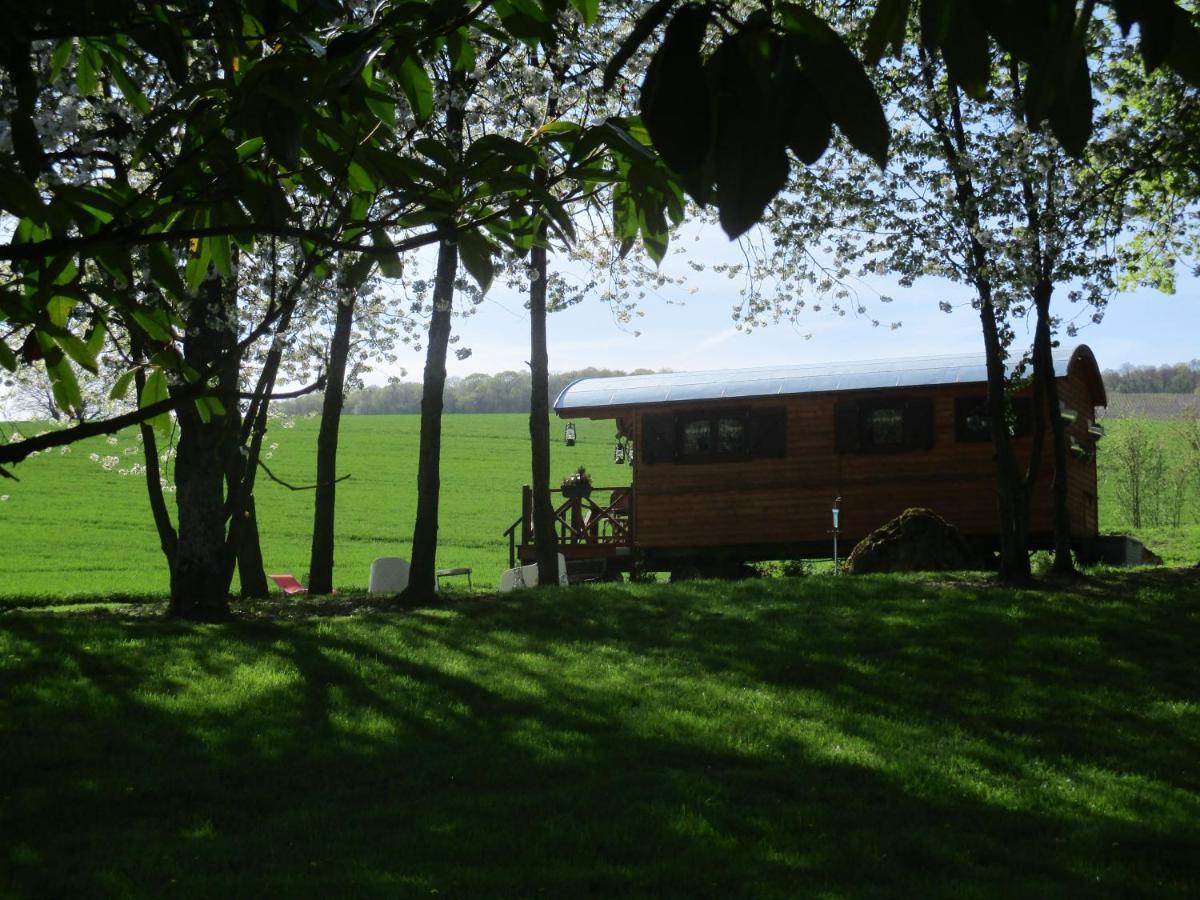 Roulotte Panoramique Du Moulin Bed & Breakfast Châtillon-sur-Marne Екстериор снимка