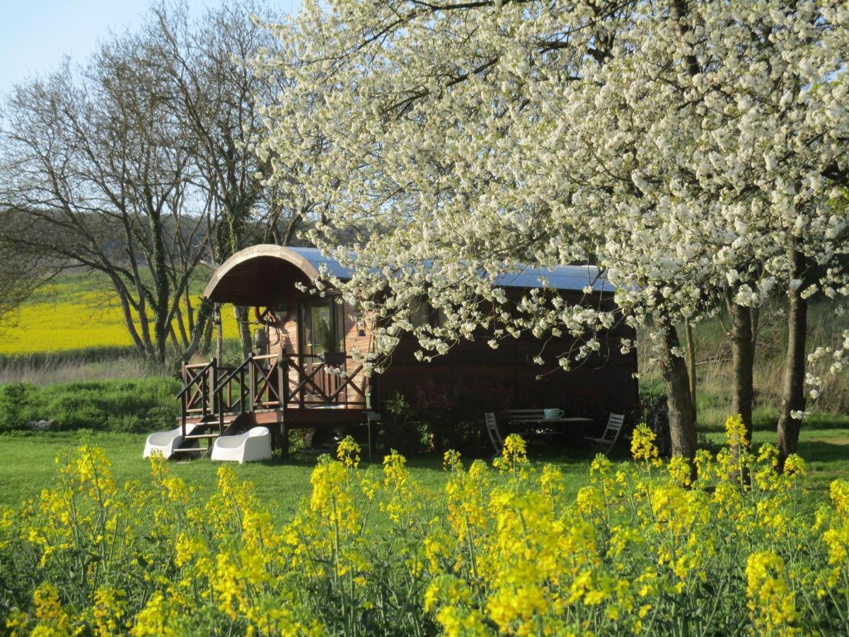 Roulotte Panoramique Du Moulin Bed & Breakfast Châtillon-sur-Marne Екстериор снимка